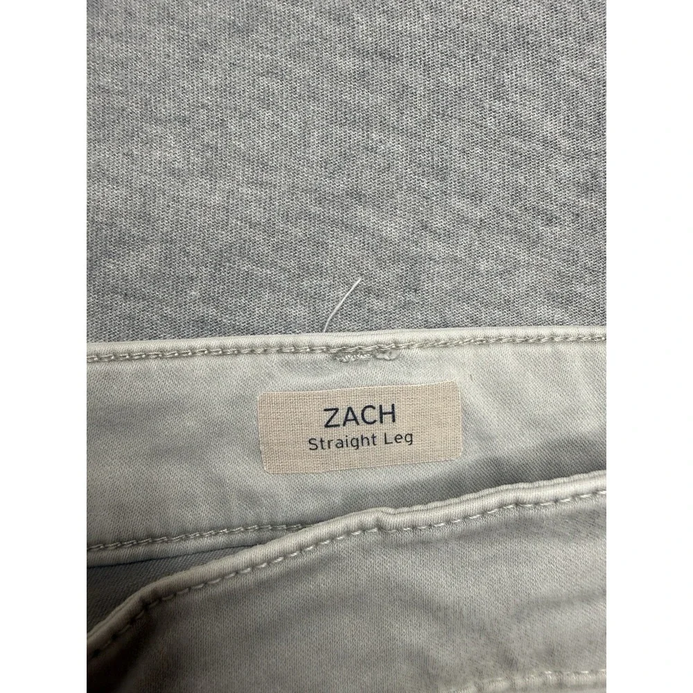 Mavi Jeans Mens 38x30 Light Gray Zach Relaxed Straight Leg Stretch Pants